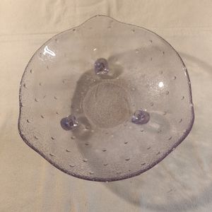 Lavender Hobnail Depression Glass Bowl